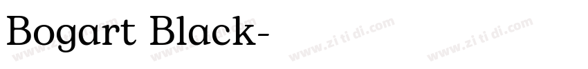 Bogart Black字体转换